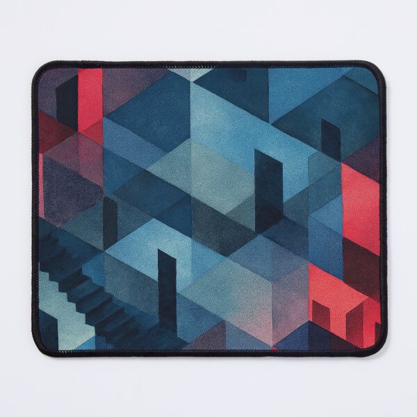 Item preview, Watercolor fantasy labyrinth blending geometry with dreamlike visions designed and sold by Piotrek0001.