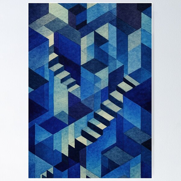 Item preview, Watercolor art depicting impossible dreamlike architectural mazes designed and sold by Piotrek0001.