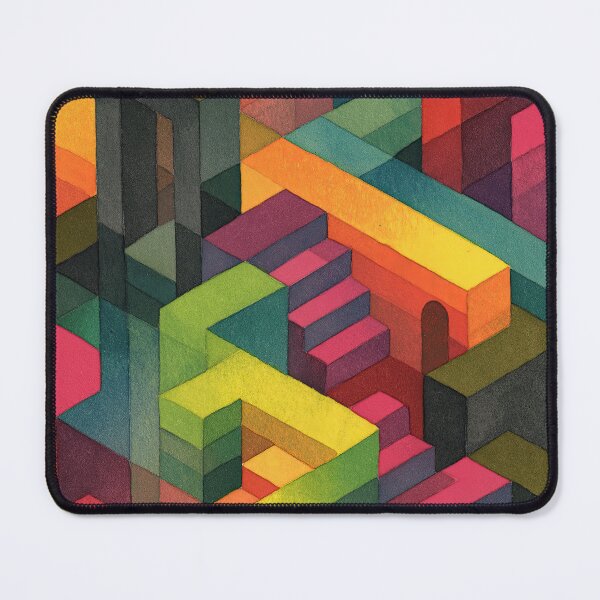 Item preview, Watercolor symbolic labyrinth of endless stairs and illusions designed and sold by Piotrek0001.