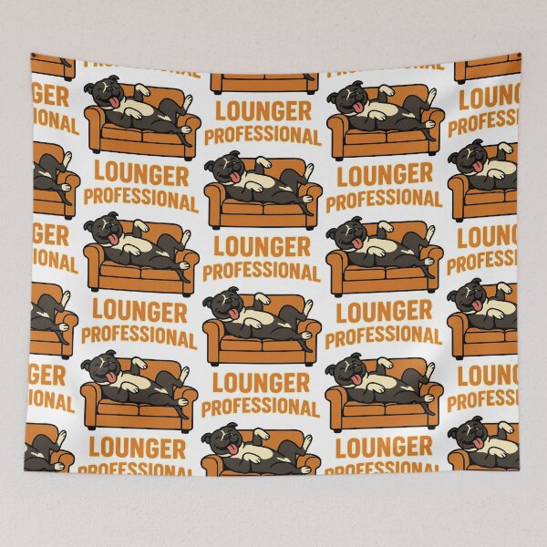 Item preview, Professional Lounger - Funny Lazy Dog Illustration designed and sold by BestFriendTees.
