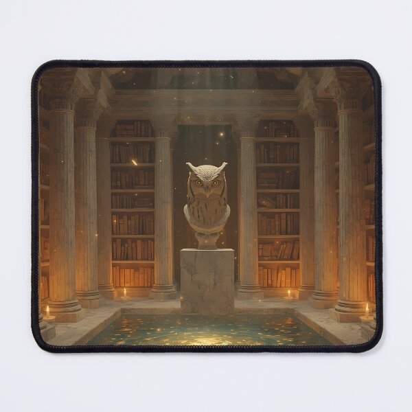 Item preview, The Oracle's Forgotten Library - Greek Mythology Art for Wisdom Seekers, Dark Academia Ancient Scrolls Poster designed and sold by Rilindi.