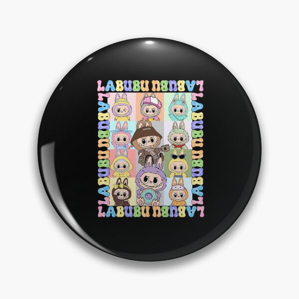 Item preview, Colorful Labubu Character Grid designed and sold by lojadpop.