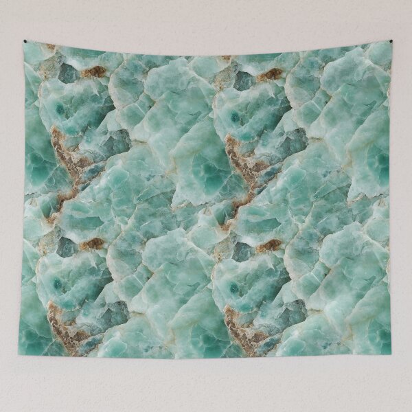 Item preview, Vibrant Aqua Seamless Design – Glossy Gemstone Abstract Artwork designed and sold by DigitaICraft.