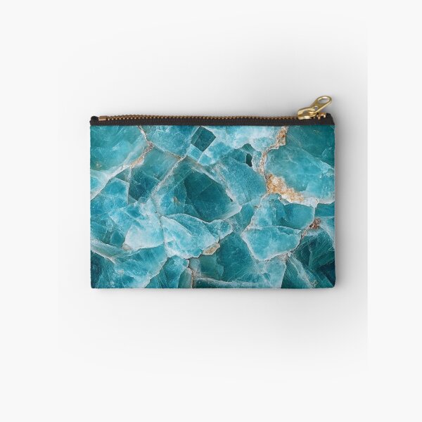 Item preview, Glossy Aqua Mineral Seamless Pattern – Chic Crystal-Inspired Texture designed and sold by DigitaICraft.