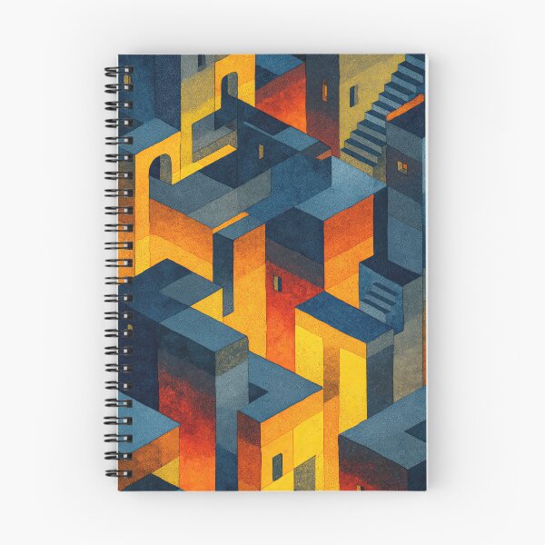Item preview, Watercolor surreal labyrinth illustrating dreamlike architectural mysteries designed and sold by Piotrek0001.