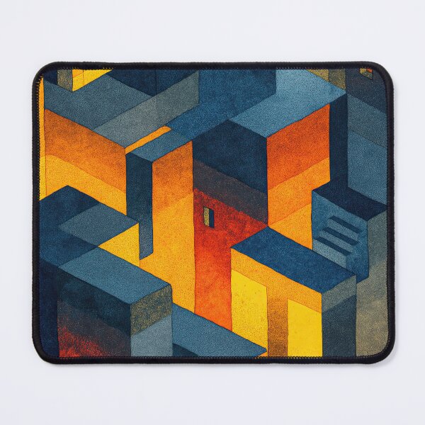 Item preview, Watercolor surreal labyrinth illustrating dreamlike architectural mysteries designed and sold by Piotrek0001.