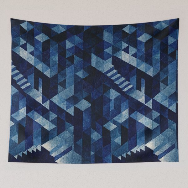 Item preview, Symbolic watercolor maze where impossible staircases intertwine designed and sold by Piotrek0001.