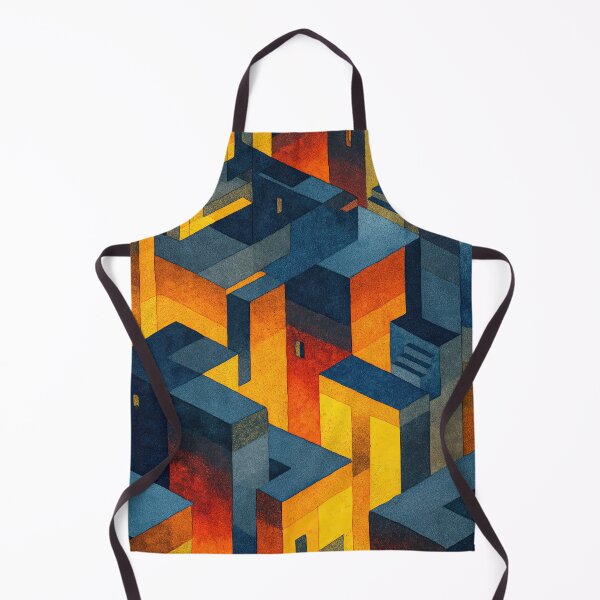 Item preview, Watercolor surreal labyrinth illustrating dreamlike architectural mysteries designed and sold by Piotrek0001.