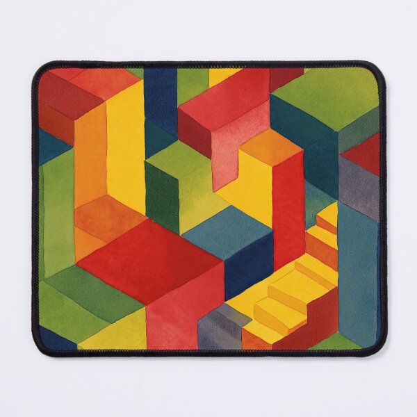 Item preview, Watercolor surreal stair maze inspired by impossible geometry designed and sold by Piotrek0001.