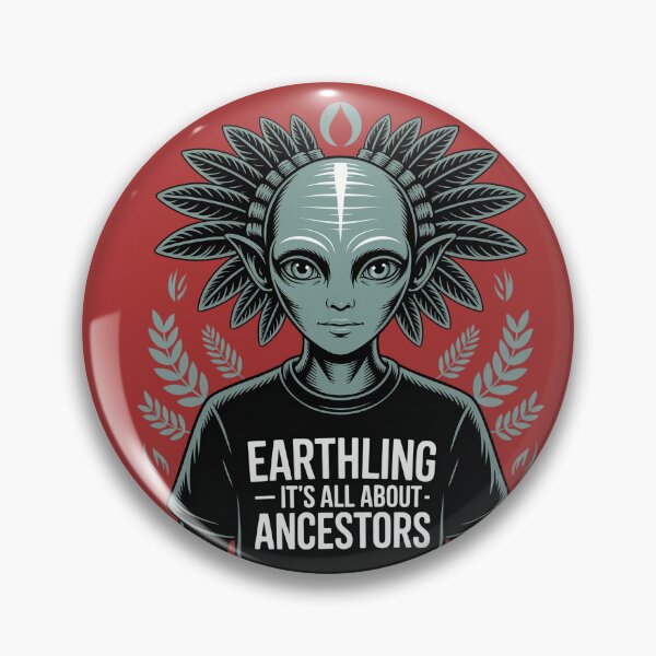 Item preview, Earthling • Ancestors Matter • Cosmic Positive Vibes designed and sold by HolisticFurArt.