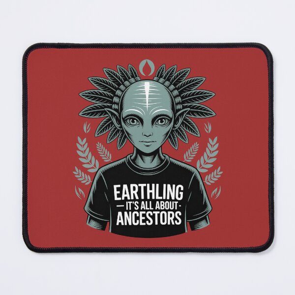 Item preview, Earthling • Ancestors Matter • Cosmic Positive Vibes designed and sold by HolisticFurArt.