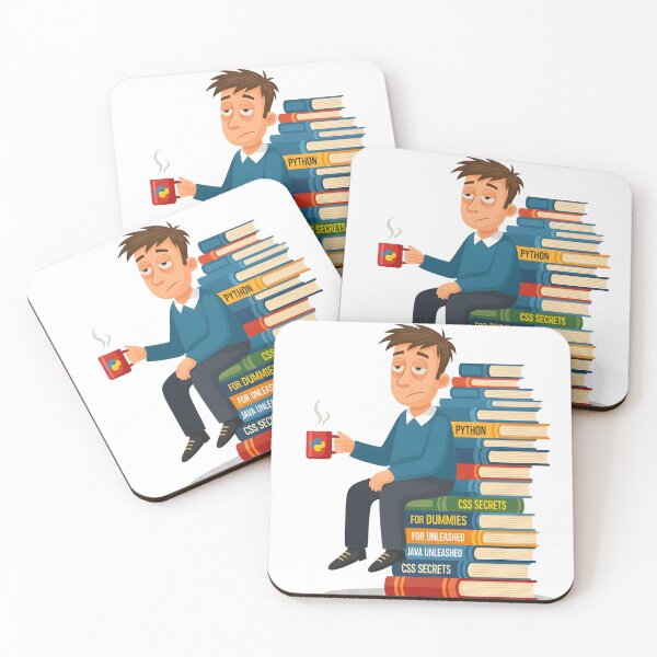 Item preview, Tired Programmer Coding Books and Coffee A Programmers Struggle designed and sold by ASB_MERCH.