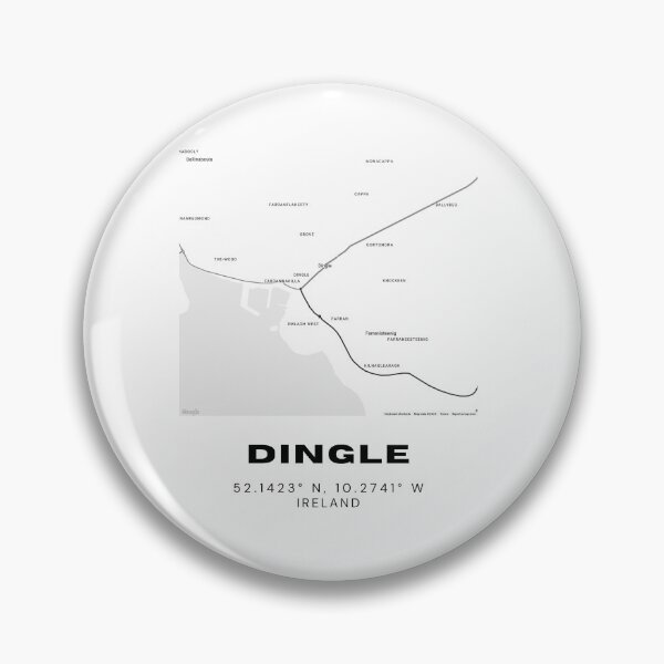 Item preview, Dingle Ireland Map – Minimalist Black & White Wall Art designed and sold by RM-Journey.