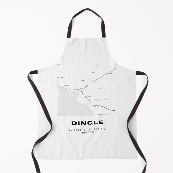 Item preview, Dingle Ireland Map – Minimalist Black & White Wall Art designed and sold by RM-Journey.