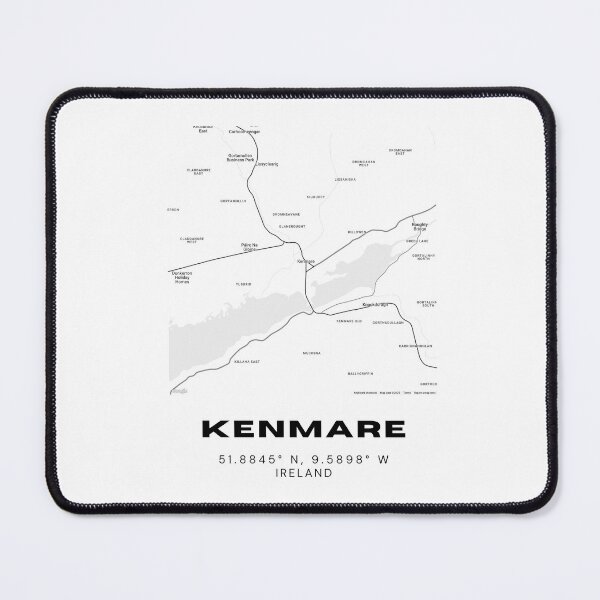 Item preview, Kenmare Ireland Map – Modern Minimalist Irish Town Poster designed and sold by RM-Journey.