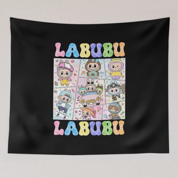 Item preview, Labubu Colorful Adventure Comic Panels designed and sold by lojadpop.