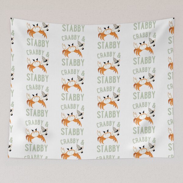 Item preview, crabby & stabby crab with dagger designed and sold by indie cottage.