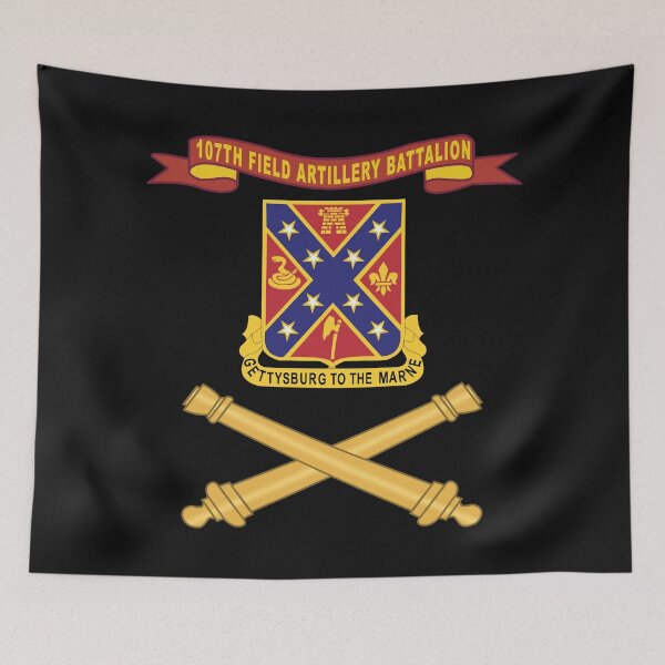 Item preview, Army - 107th Field Artillery Battalion - DUI w Br - Ribbon X 300 designed and sold by Military Insignia Products.