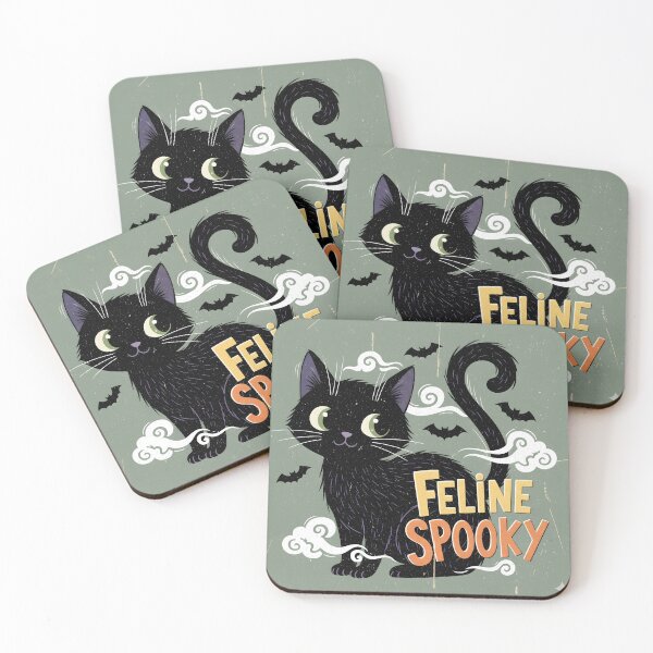 Item preview, Cute Halloween Black Cat Feline Spooky designed and sold by hizenhao.