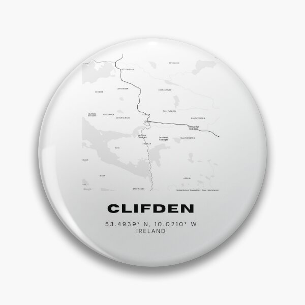 Item preview, Clifden Ireland Map – Minimalist Irish Coastal Town Poster designed and sold by RM-Journey.