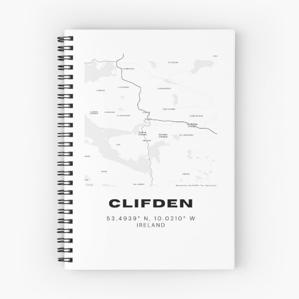 Item preview, Clifden Ireland Map – Minimalist Irish Coastal Town Poster designed and sold by RM-Journey.