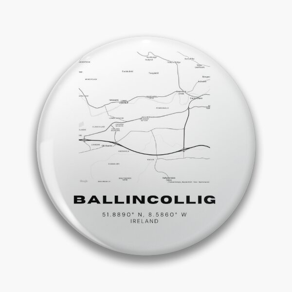 Item preview, Ballincollig Ireland Map – Minimalist Black & White Travel Art designed and sold by RM-Journey.