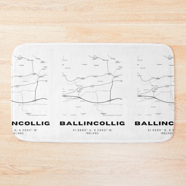 Item preview, Ballincollig Ireland Map – Minimalist Black & White Travel Art designed and sold by RM-Journey.