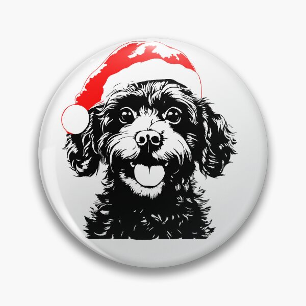 Item preview, Caniche de Navidad - Un caniche festivo lleno de alegría navideña designed and sold by JollyCritters.
