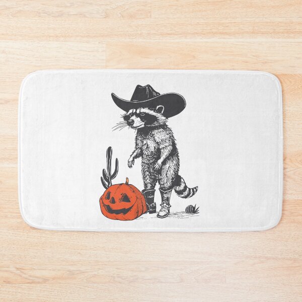 Item preview, Raccoon Cowboy Cowgirl Western Country Halloween Humor designed and sold by PatternFariss.