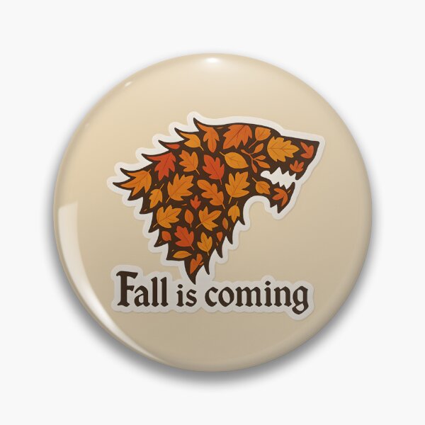 Item preview, ? Fall Is Coming – Game of Thrones Autumn Direwolf Sticker designed and sold by MAVNALE.