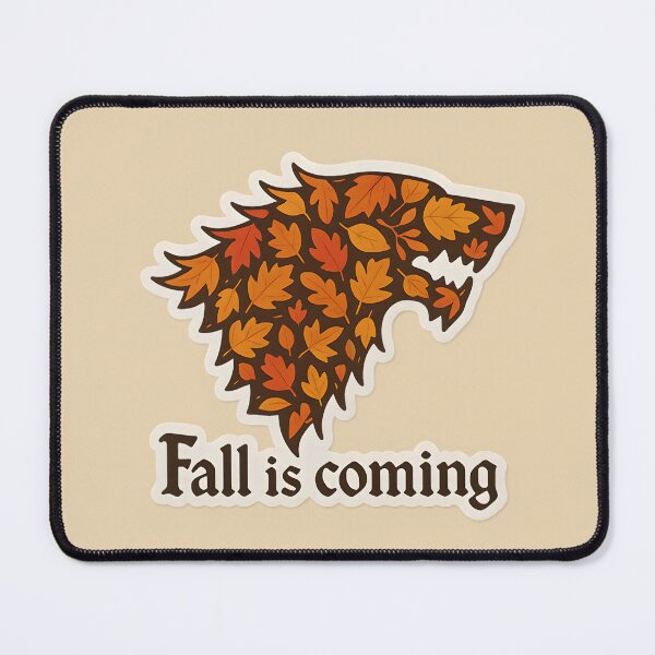 Item preview, ? Fall Is Coming – Game of Thrones Autumn Direwolf Sticker designed and sold by MAVNALE.