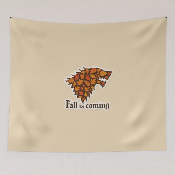 Item preview, ? Fall Is Coming – Game of Thrones Autumn Direwolf Sticker designed and sold by MAVNALE.