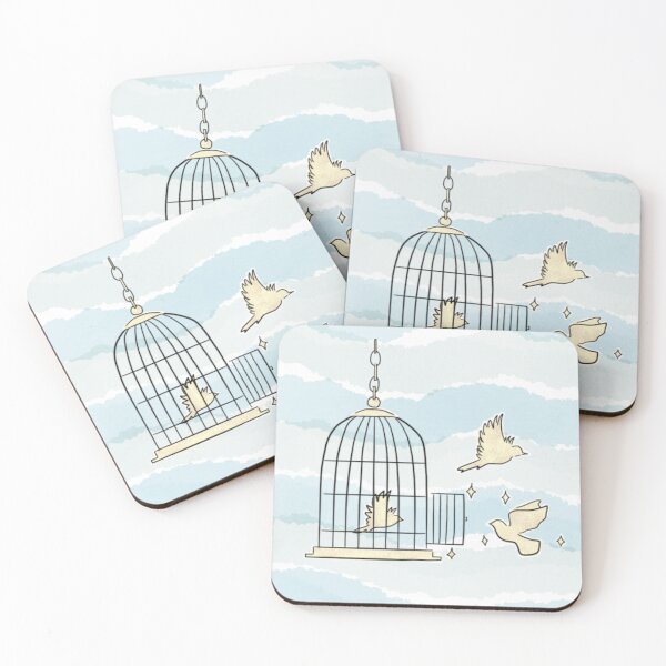 Item preview, birds escaping the cage designed and sold by langebleu.