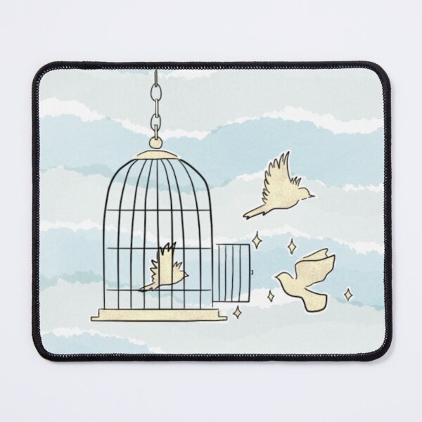 Item preview, birds escaping the cage designed and sold by langebleu.