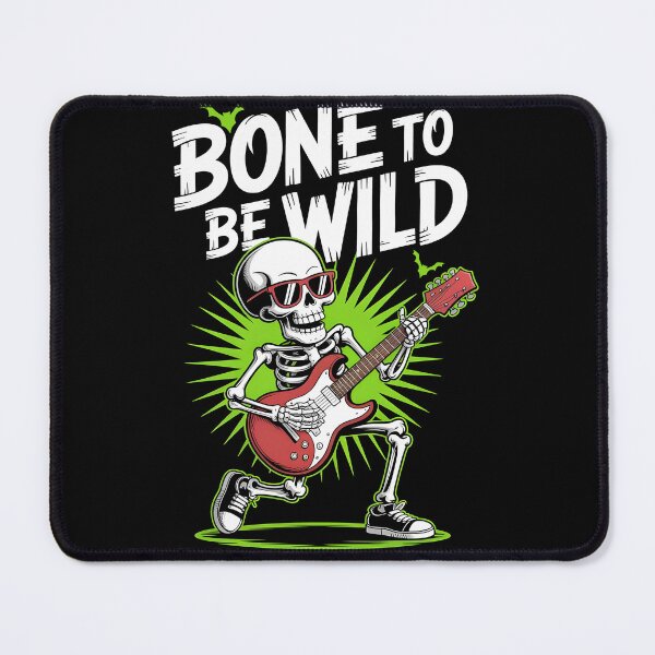 Item preview, Bone to Be Wild Halloween Skull Guitar Rock & Spooky Party gift designed and sold by Addictive design.