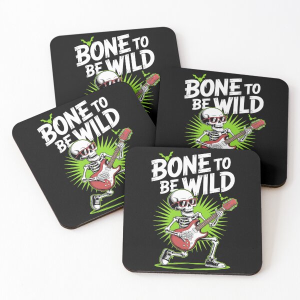 Item preview, Bone to Be Wild Halloween Skull Guitar Rock & Spooky Party gift designed and sold by Addictive design.