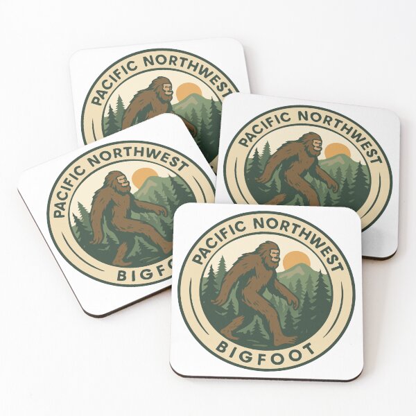 Item preview, Bigfoot National Park Badge – Pacific Northwest Cryptid designed and sold by Folk Bestiary.