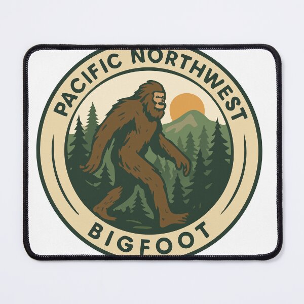 Artikelvorschau, Bigfoot-Nationalpark-Abzeichen – Pacific Northwest Cryptid entworfen und verkauft von Folk Bestiary.
