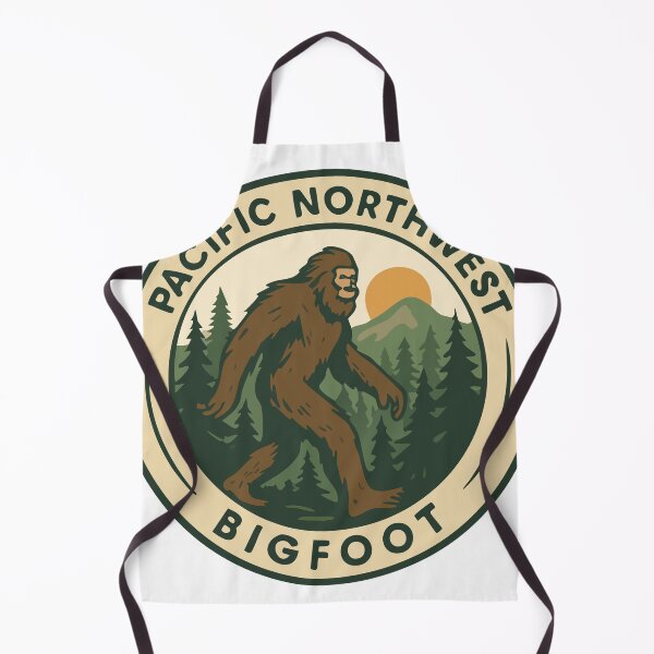 Item preview, Bigfoot National Park Badge – Pacific Northwest Cryptid designed and sold by Folk Bestiary.