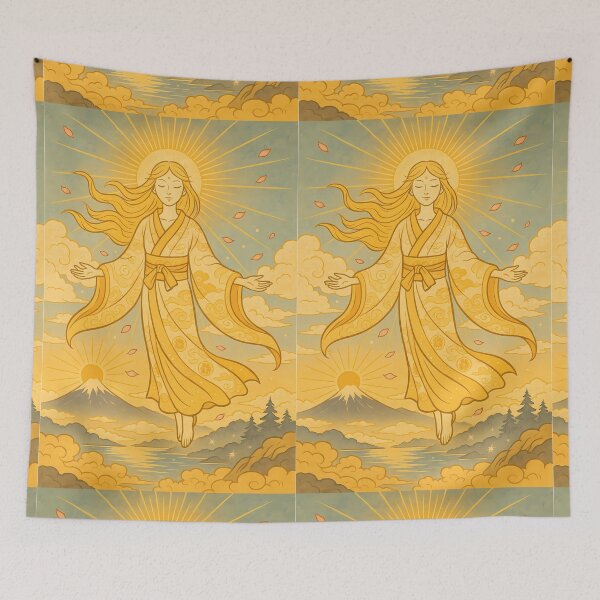 Item preview, Solara – Spirit of the First Dawn (Ukiyo-e Style) designed and sold by KMChronicles.