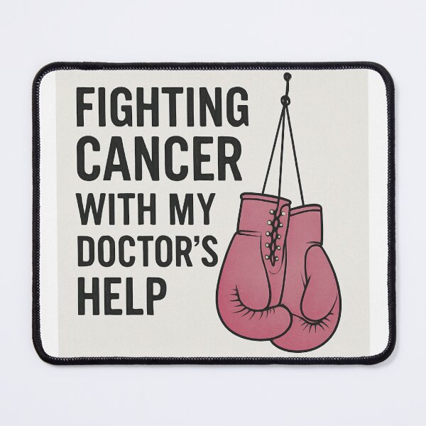 Item preview, Fighting Cancer with My Doctor’s Help – Boxing Gloves Awareness Design designed and sold by MySheetMusicArt.