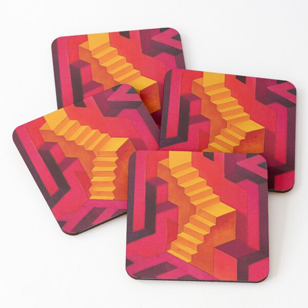 Item preview, Impossible watercolor labyrinth shaped by shifting dream geometry designed and sold by Piotrek0001.