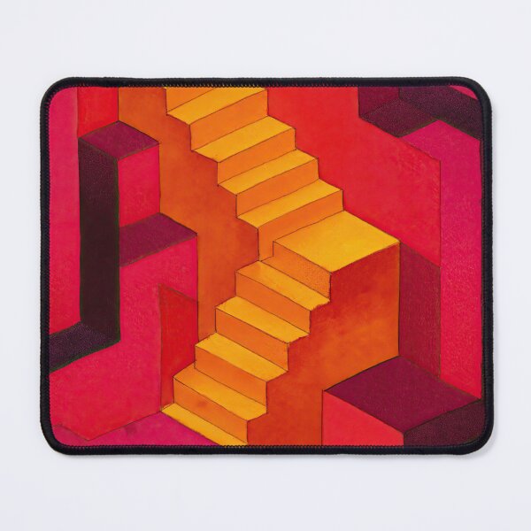 Item preview, Impossible watercolor labyrinth shaped by shifting dream geometry designed and sold by Piotrek0001.