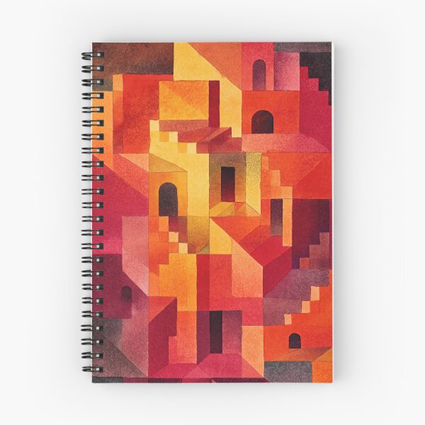 Item preview, Watercolor surreal labyrinth merging geometry, illusions and dream spaces designed and sold by Piotrek0001.