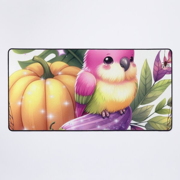 Item preview, Autumn Pumpkin Parrot – Cute Tropical Fall Bird Illustration designed and sold by Sugar Wisdom .