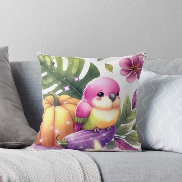 Item preview, Autumn Pumpkin Parrot – Cute Tropical Fall Bird Illustration designed and sold by Sugar Wisdom .