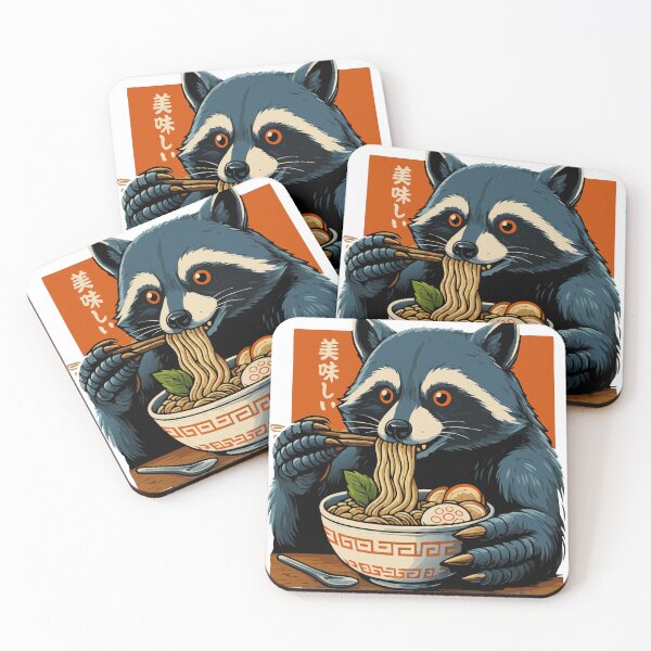 Item preview, Funny Raccoon Eating Ramen T-Shirt, Japanese Ramen Noodles, Kawaii Animal Lover, Anime Foodie Gift, Cute Trash Panda, Retro Style designed and sold by DIGICLOTH.