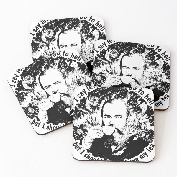 Item preview, Dostoevsky Quote – Let the World Go to Hell designed and sold by Nin Tai.