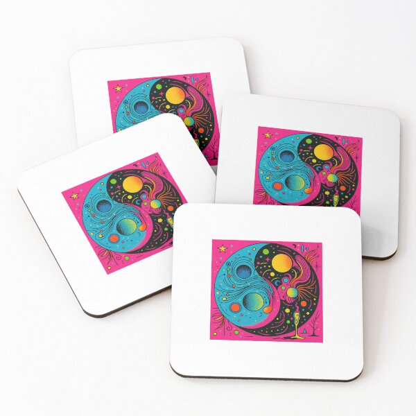 Item preview, IYin e Yang Futuristico – Poster Neon Space designed and sold by JettolaAndC.