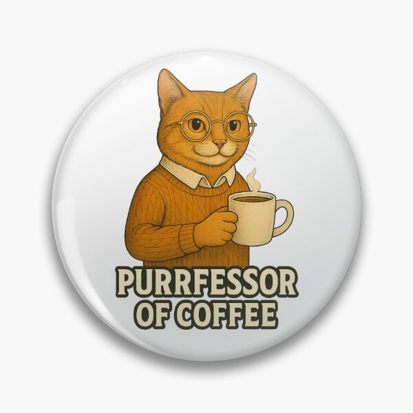 Item preview, Purrfessor of Coffee – Funny Cat Coffee Design designed and sold by CritterSquad.